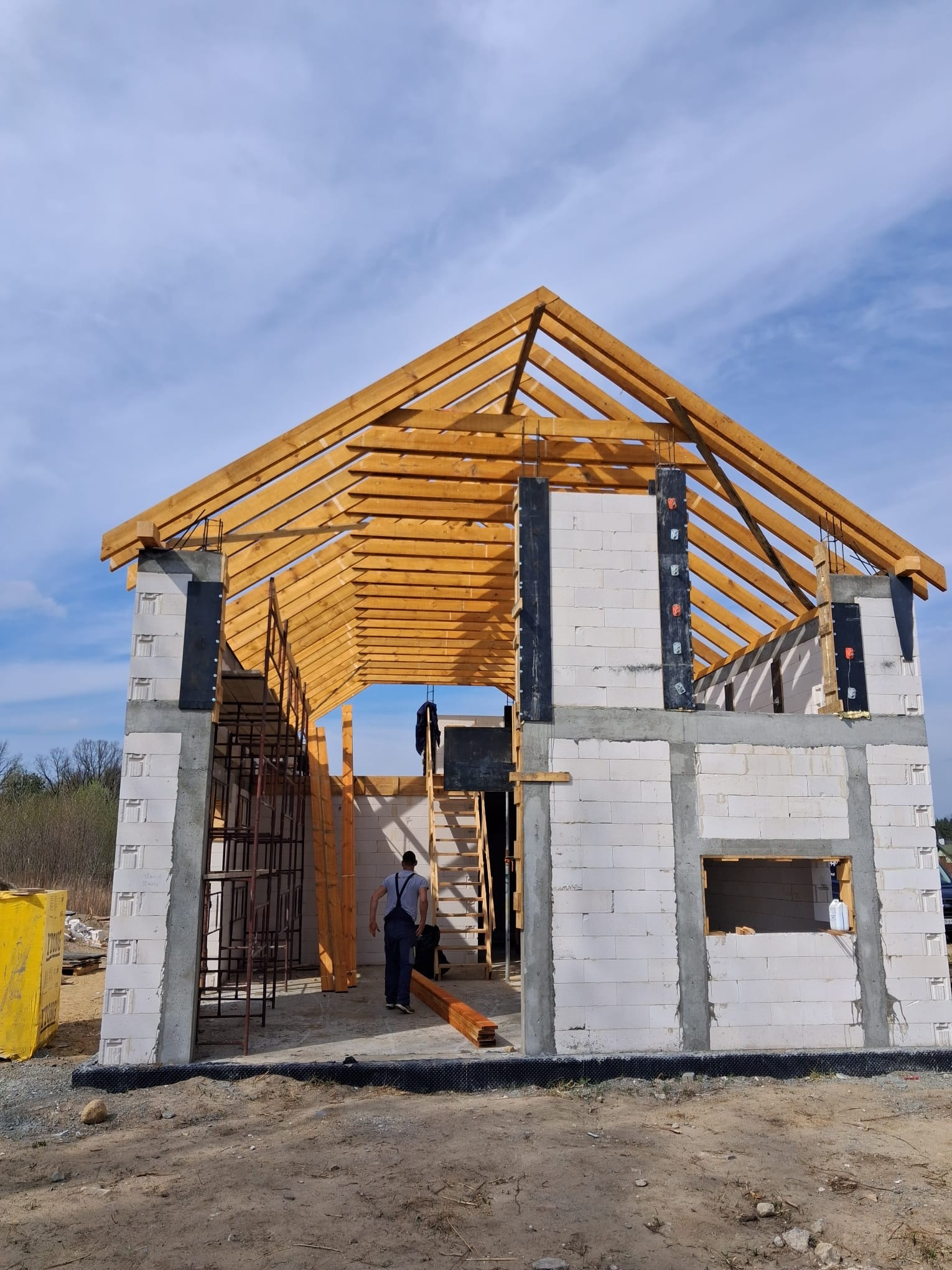 Budowa domu w Góraszce idzie pełną parą