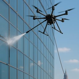 Czyszczenie szklanej fasady