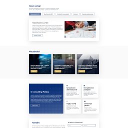 Dla Consulting Polska zapewniliśmy wsparcie techniczne i obsługę strony: aktualizowaliśmy treści, wdrożyliśmy wielojęzyczność, robiliśmy kopie zapasowe oraz dbaliśmy o aktualizacje CMS i wtyczek. Serwis działa stabilnie, jest aktualny i dostępny globalnie.