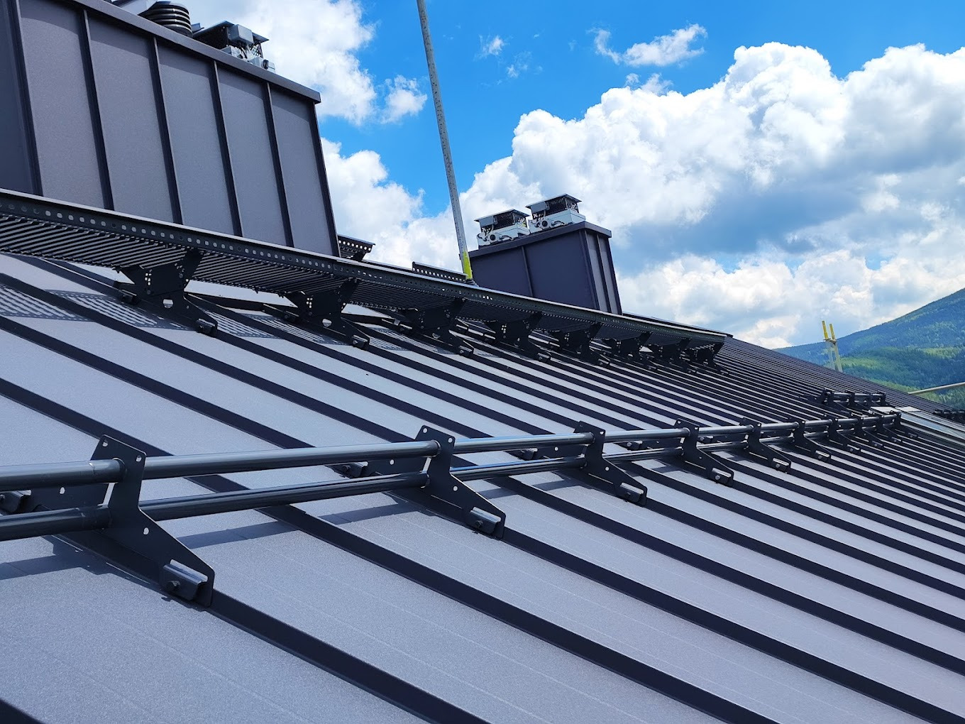 Dach w rąbku profesjonalnym.