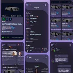 Jeden z projektów aplikacji mobilnej - więcej można zobaczyć na behance.net/kuva