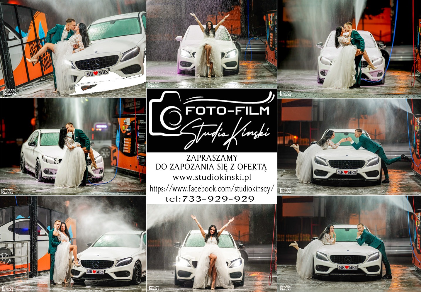 Sesja Ślubna Myjnia Samochodowa