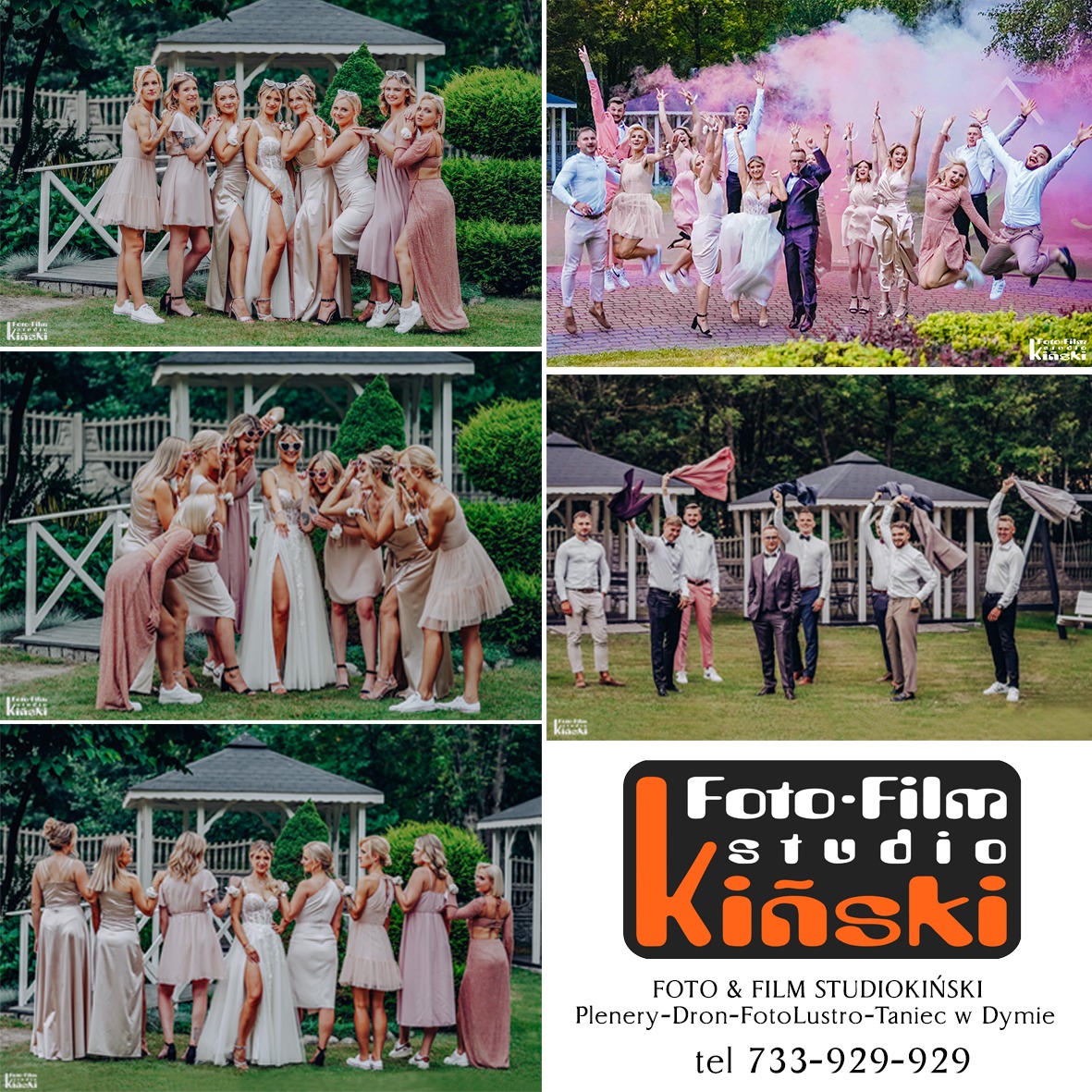 Sesja Ślubna z Gośćmi Weselnymi