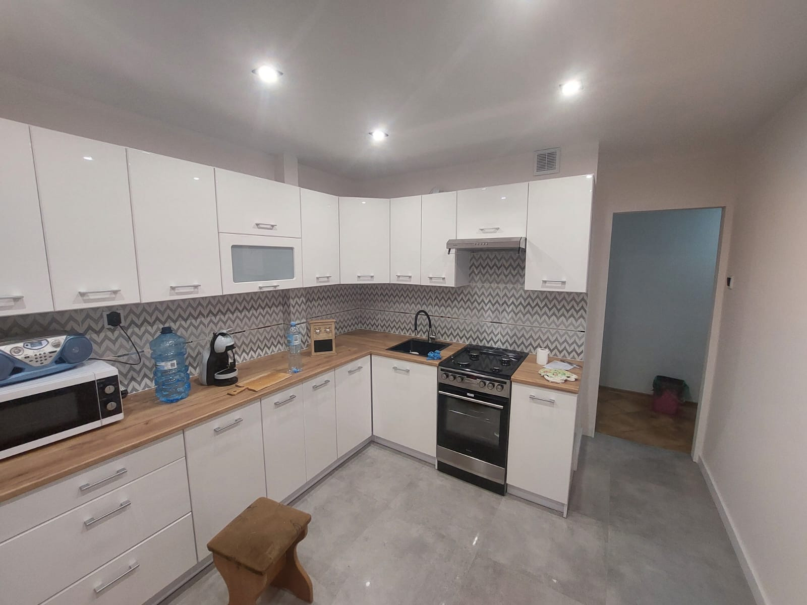 Kuchnia w bloku, przed i po