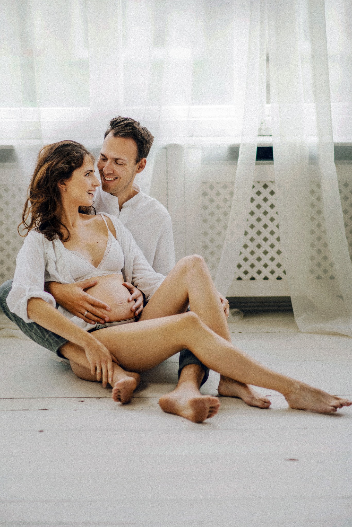 Sesja brzuszkowa w studio