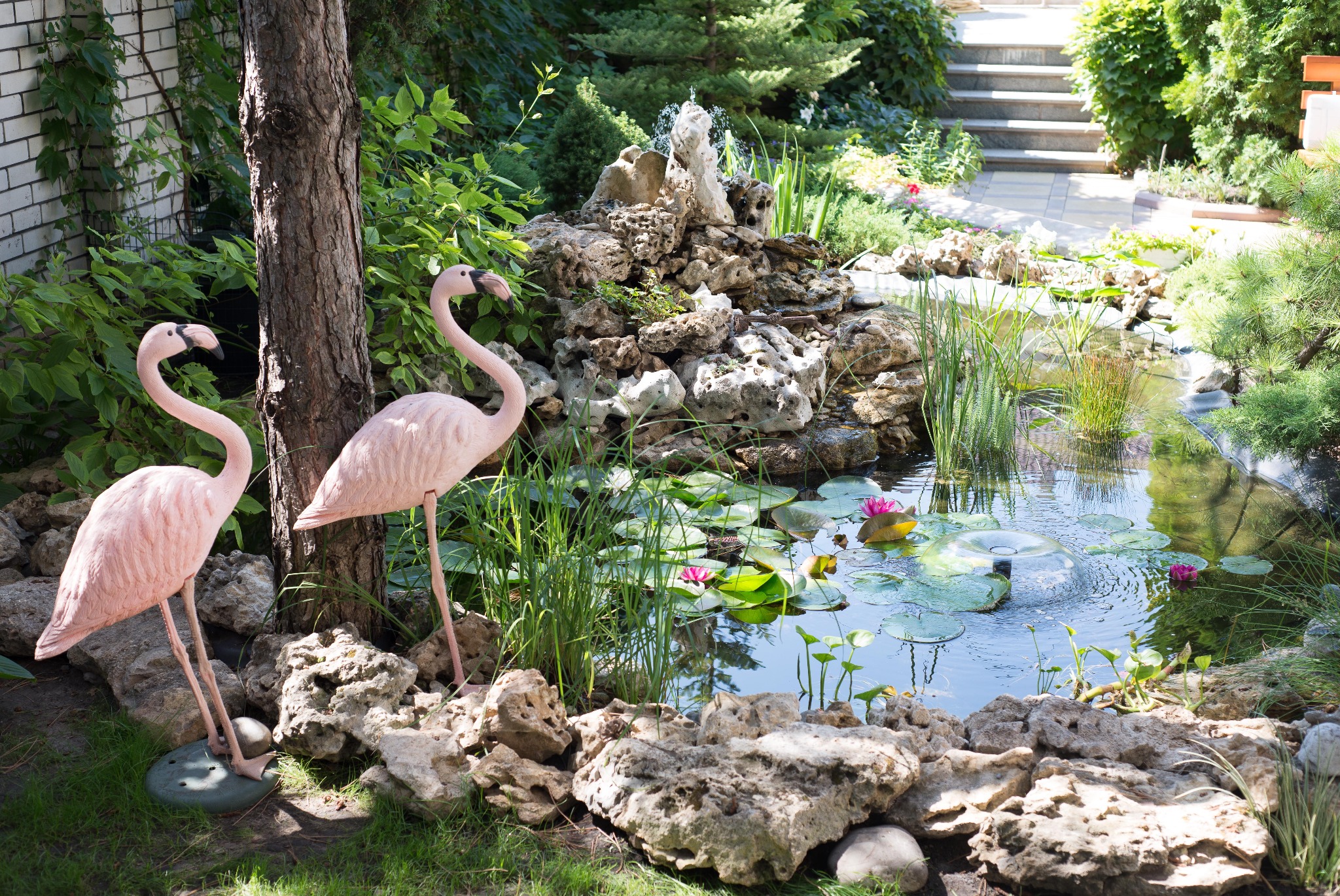 Oczko wodne o pojemności 5 m³.
