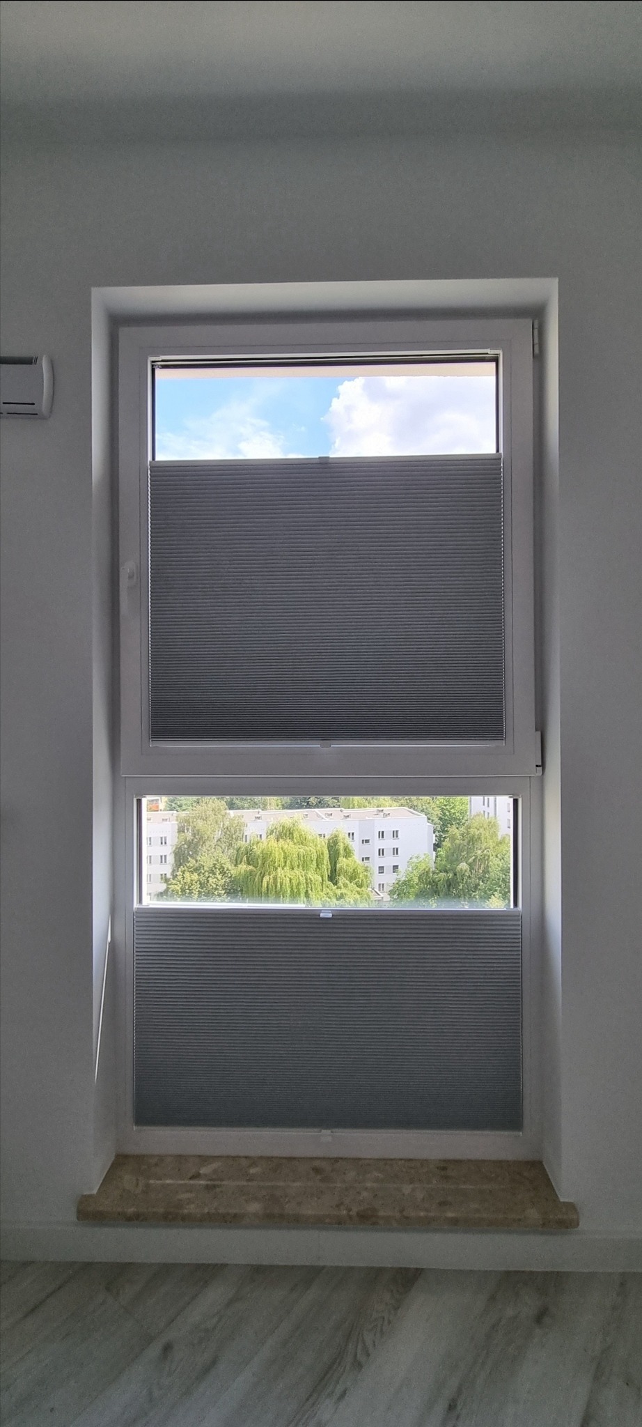 Plisy okienne - materiał w pełni zaciemniajacy (plaster miodu)