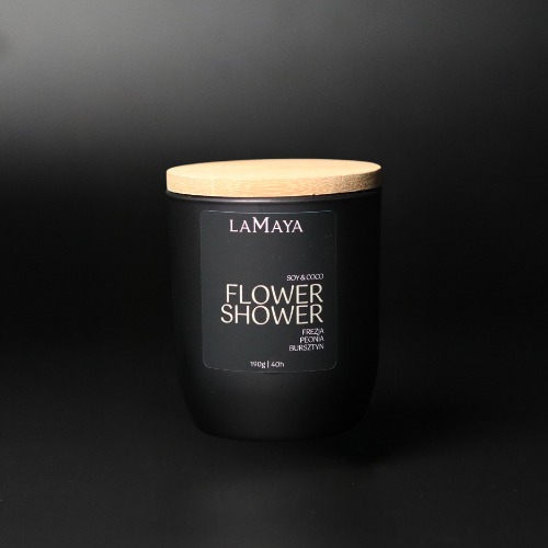 pachnąca świeca sojowa, kwiatowa świeca