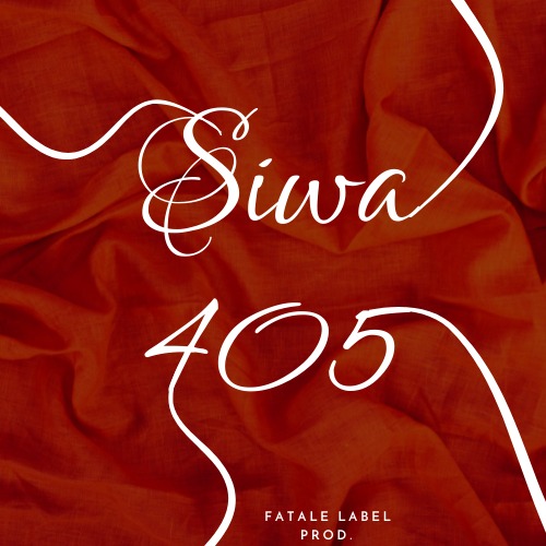 Okładka albumu muzycznego z białym napisem 'Siwa 405' na tle pomarańczowej, pogniecionej tkaniny. W dolnej części widoczny napis 'FATALE LABEL PROD.'