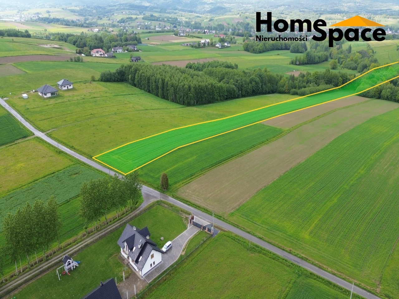 Ołpiny, gm. Szerzyny - działka rolno - budowlana.