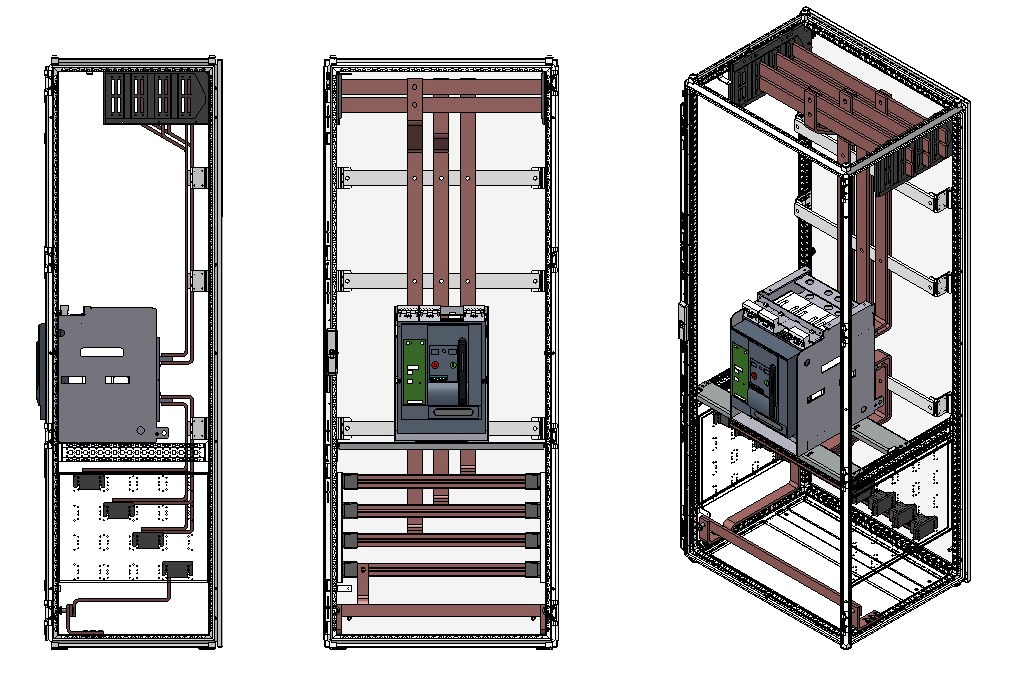 Projekt szyn, wsporników do rozdzielni NN