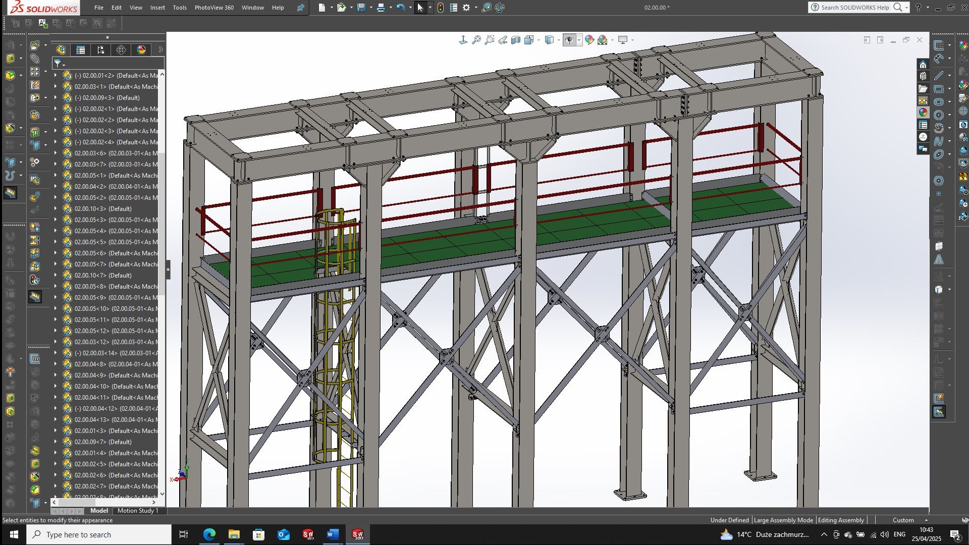 Projekt podstawy do maszyny technologicznej