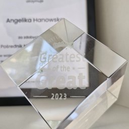 Statuetka dla Najlepszego Oddziału Franczyzowego GREATHOUSE w Polsce w roku 2023 