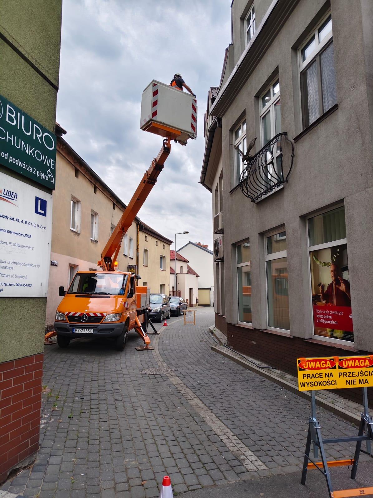 Czyszczenie rynien/ uszczelnianie połączeń. Montaż zabezpieczeń przeciw ptakom