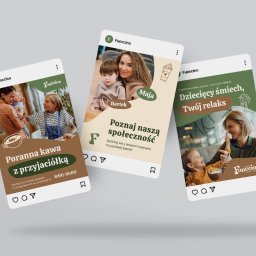 BYGÓRA DESIGN Bartosz Góra - Szablony postów w Canva dla kawiarnio bawialni
