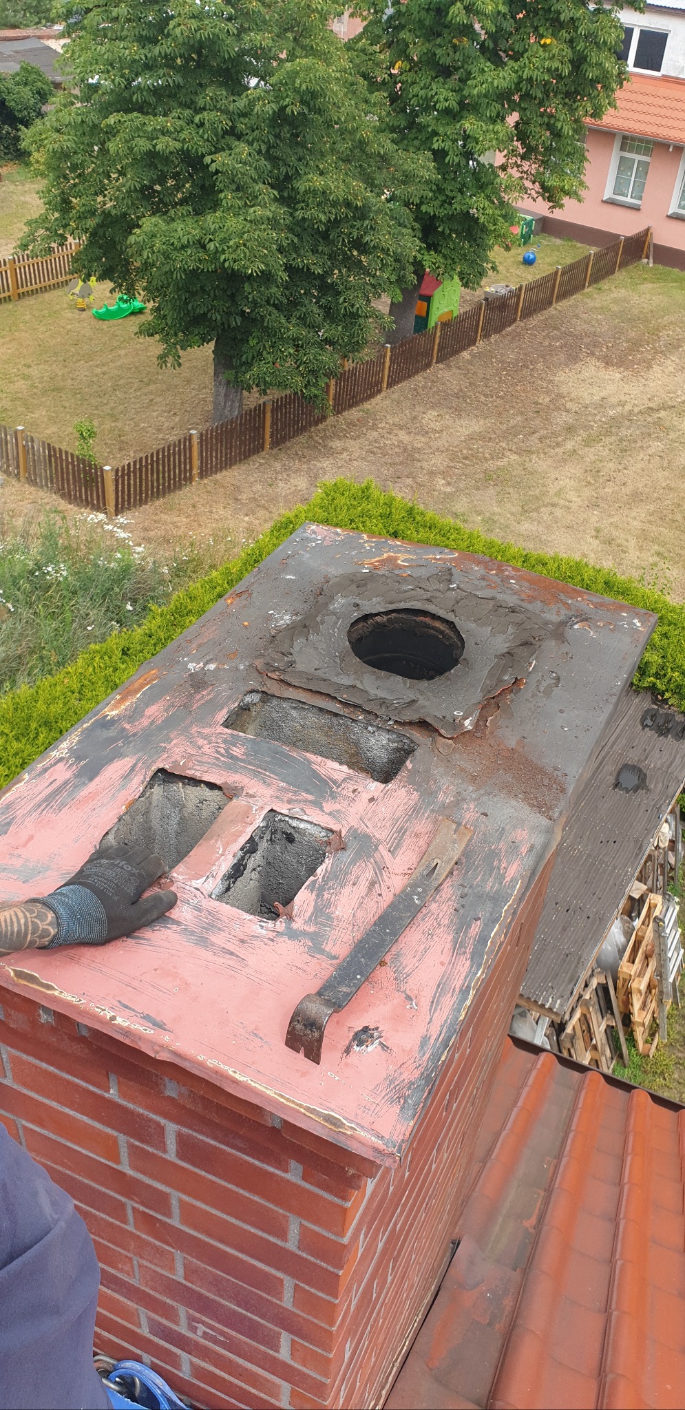 Wymiana czapki kominowej