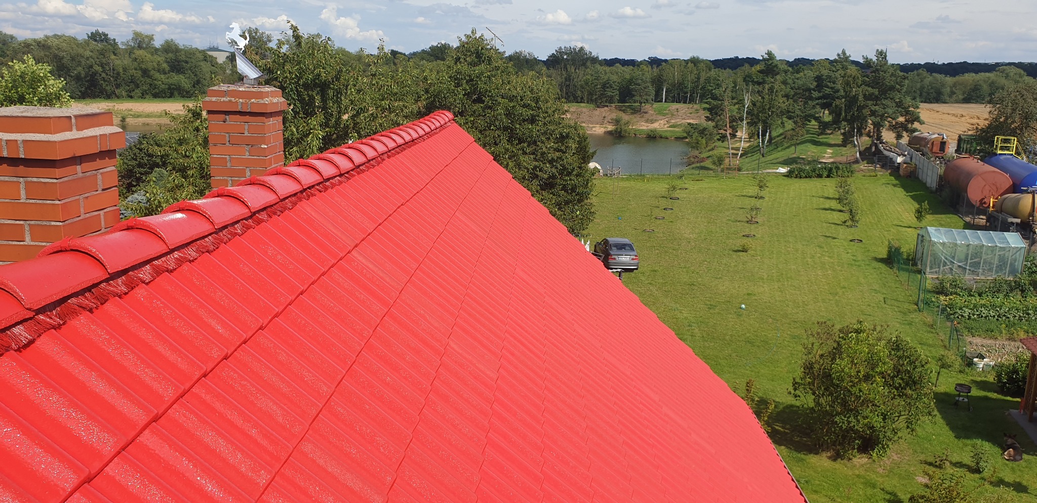 Malowanie dachówki cementowej