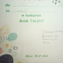 Realizacja projektu prywatnego mam talent