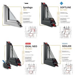Ulotkka 2 częściowa prezentująca ofertę dla branży okiennej