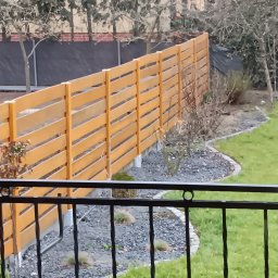 Michał Ogrodnik - Wykonane ogrodzenie wraz z rabatą