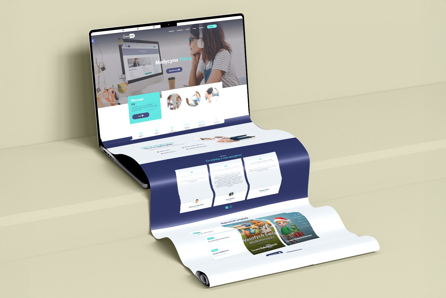 Strona internetowa Przychodnia Resort-med