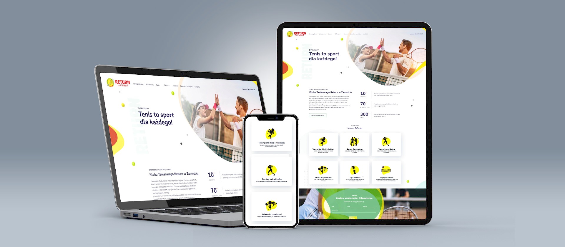 Strona internetowa Klub Tenisowy Return