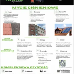 Mycie ciśnieniowe elewacji i kostki brukowej w Starym Kurowie. Oferta obejmuje czyszczenie Softwash, usuwanie zabrudzeń i zabezpieczenia. Kompleksowa czystość domów i biur.
