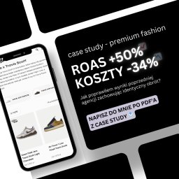 Case Study klienta z branży streetwear premium, który chciał zmaksymalizować wyniki kampanii Meta Ads, prowadzonych przez Agencje Marketingową. Zobacz jak osiągnąłem 50% wyższy ROAS redukując koszty o 34%, dodatkowo zachowując identyczne obroty! 👟🔥