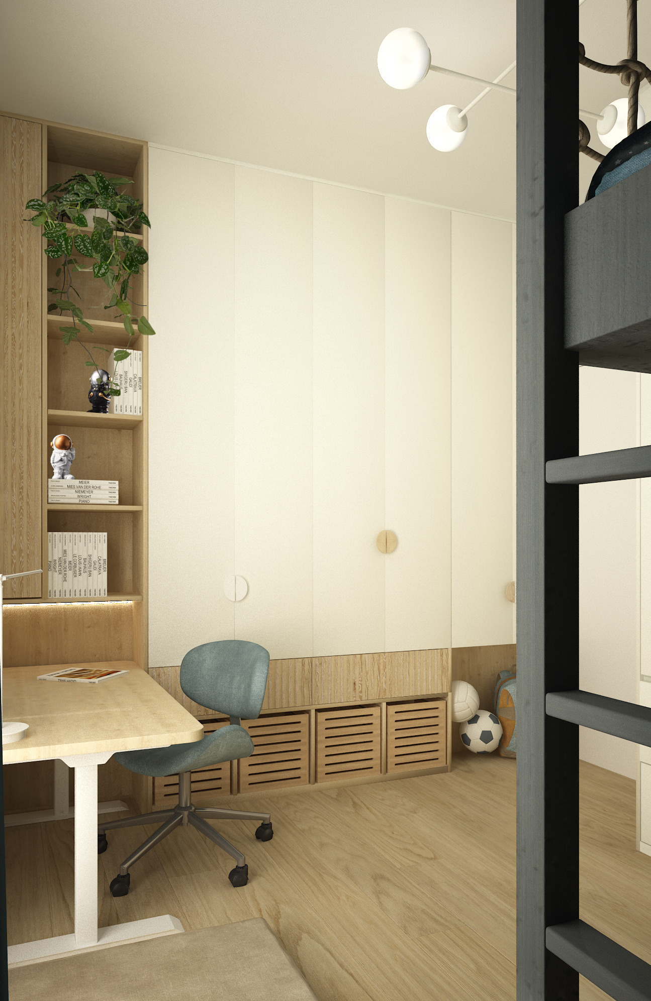 Pokój dziecięcy w 'kosmicznej' stylistyce