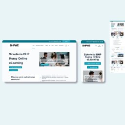 Strona internetowa ze sprzedażą kursów BHP online -  BHPWE.pl