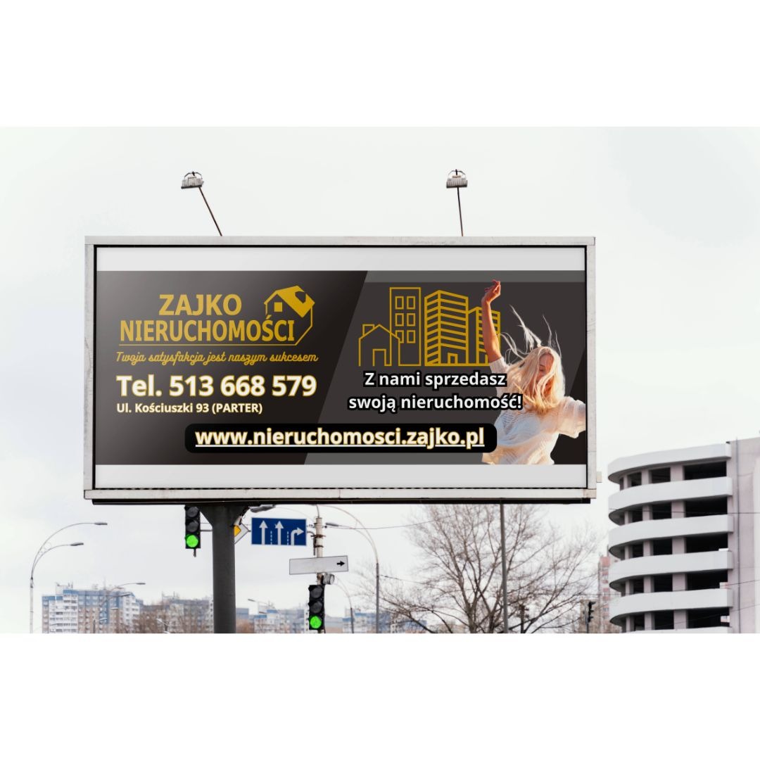 Baner reklamowy dla firmy Zajko Nieruchomości.