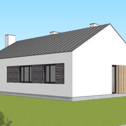 KR.eativ architekt - Projekt domu jednorodzinnego o powierzchni ~100m2 - woj. wielkopolskie