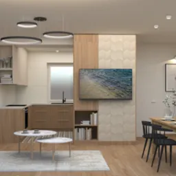 Projekt aranżacji wnętrz domu jednorodzinnego - Koluszki