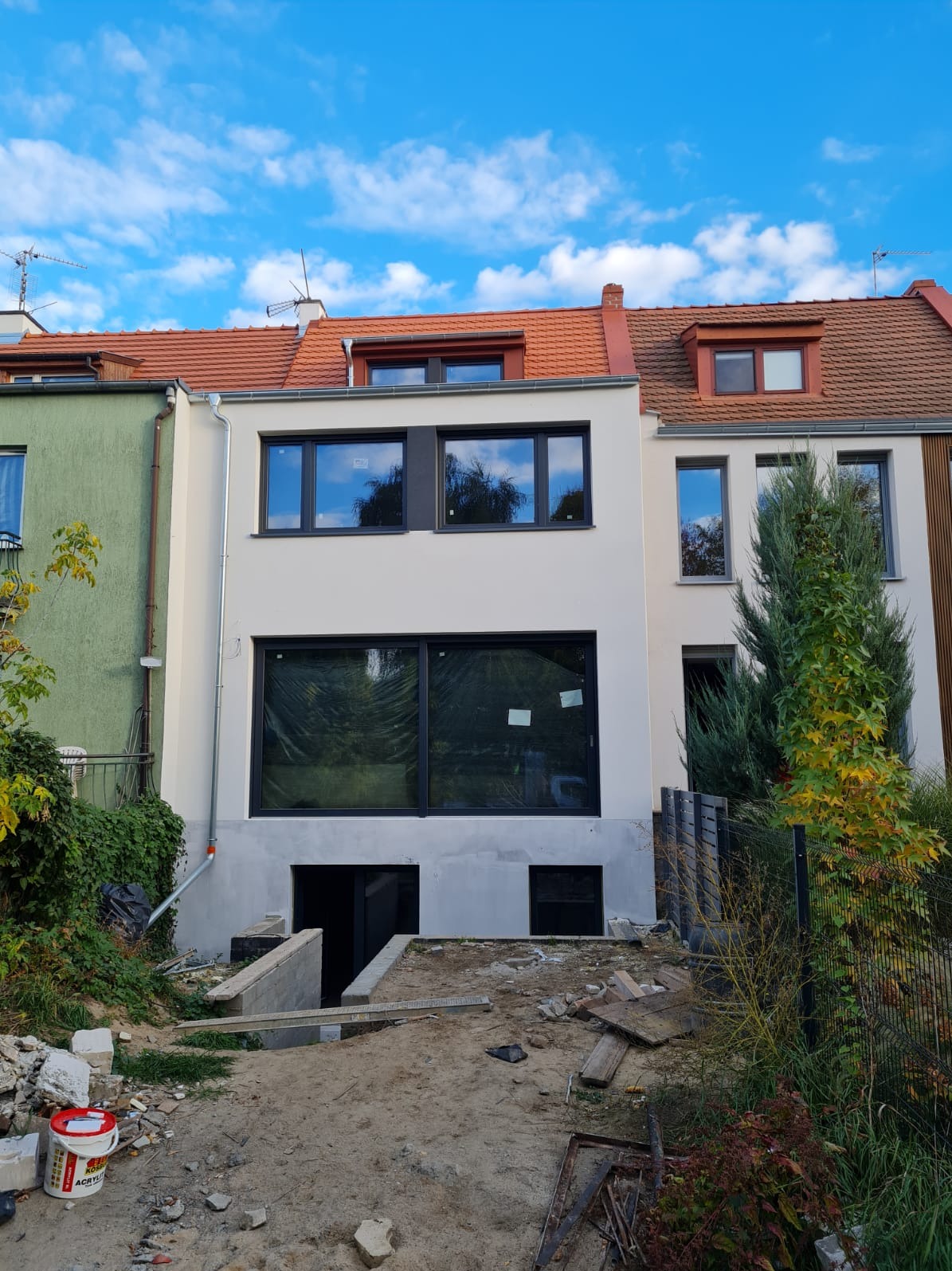 Projekt przebudowy i rozbudowy budynku jednorodzinnego w zabudowie szeregowej - Poznań