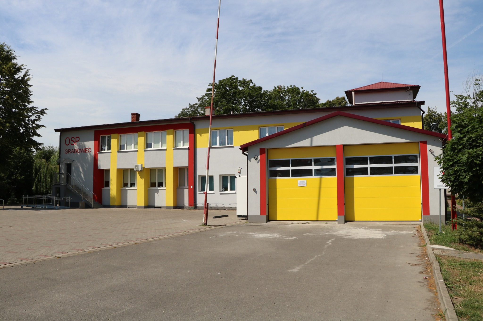 Projekt elewacji budynku OSP - Grabowiec