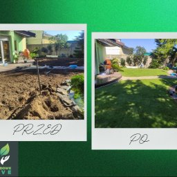 Mariusz Gulej Ogrodowe Love Usługi ogrodnicze. - Zakładanie trawnika z rolki