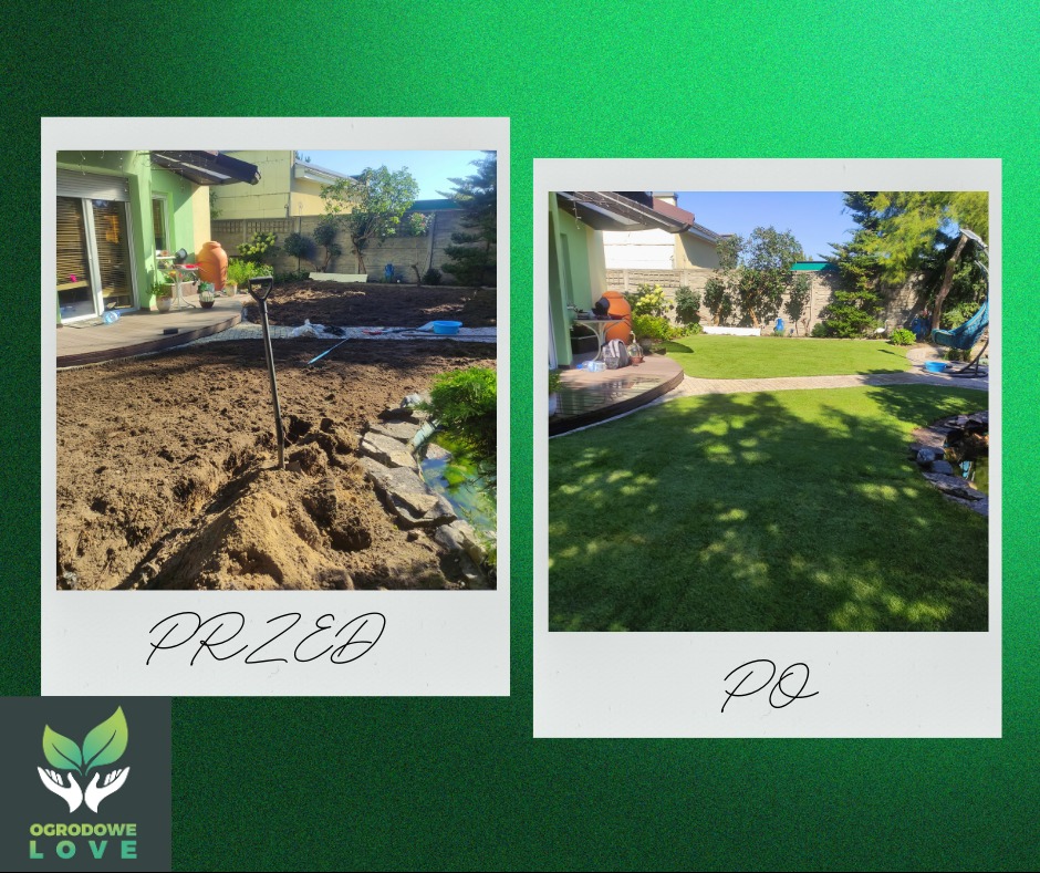 Zakładanie trawnika z rolki