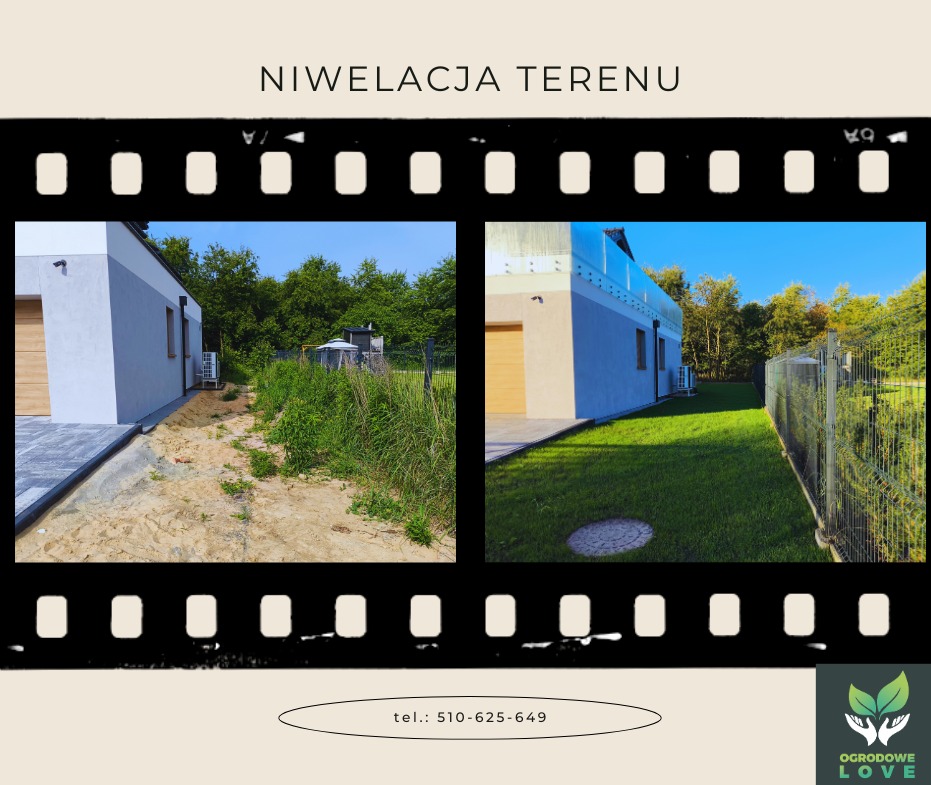 Trawnik z siewu oraz założenie siatki na krety