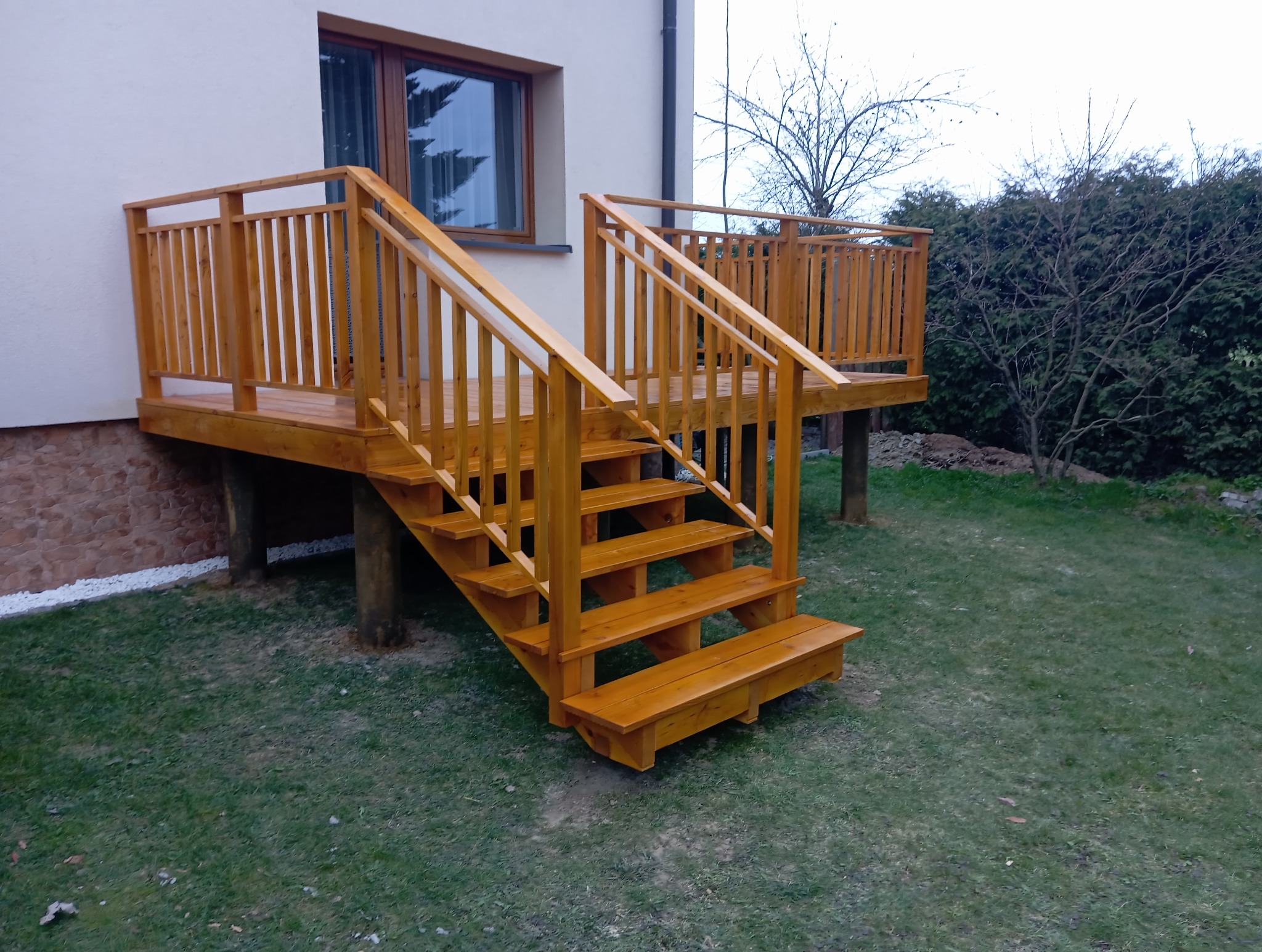 Taras modrzewiowy kolor jasny dąb