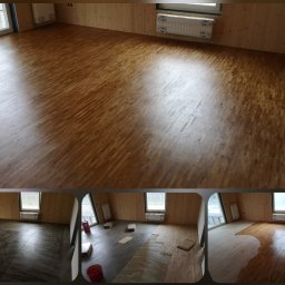 mozaika dębowa wzór cegiełka - olej