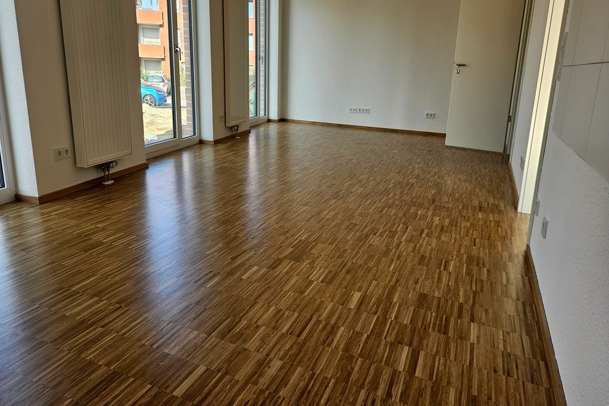 dębowa mozaika przemysłowa lakierowana