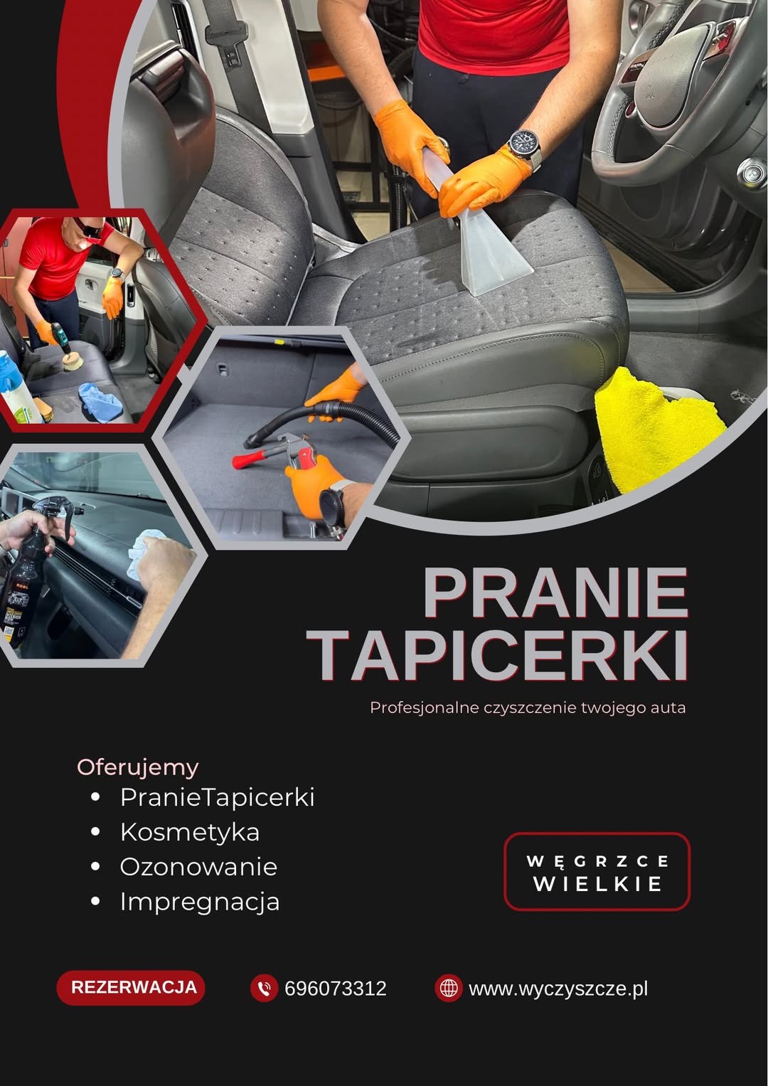 pranie tapicerki samochodowej