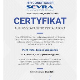 Montaż Klimatyzacji Mont-Instal Łukasz Szczepanek - Profesjonalne Instalacje Domowe Ostrów Wielkopolski