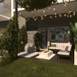 VIZJA STUDIO ALEKSANDRA JANKOWSKA - Projekt ogródka w bloku