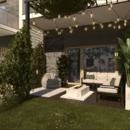 Projekt ogródka w bloku