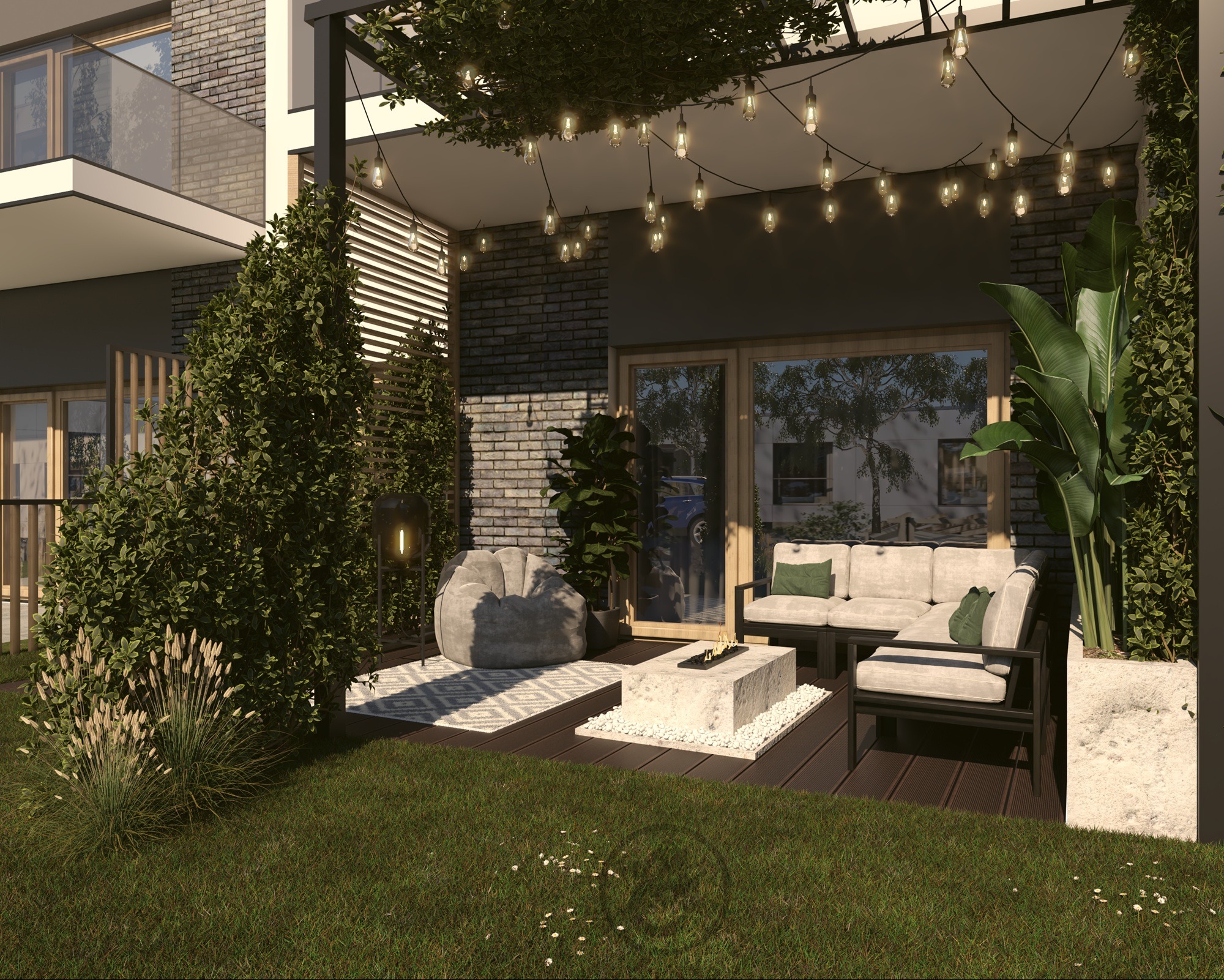 Projekt ogródka w bloku