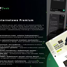 HYPERBAY SPÓŁKA Z OGRANICZONĄ ODPOWIEDZIALNOŚCIĄ - Projekt strony internetowej Premium z pakietu Hyperbay Web Studio. Wizualizacja interfejsu na urządzeniach mobilnych i desktop. Nowoczesny design z architekturą treści.