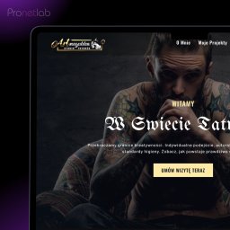 Pronetlab Polska - Realizacja strony internetowej dla studia tatuażu.