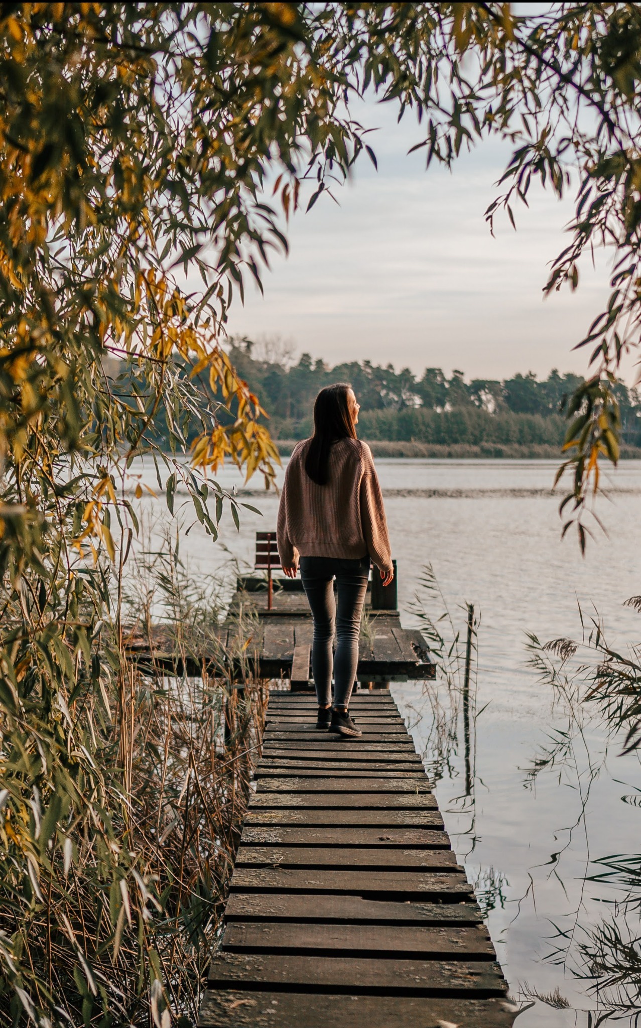 Jezioro zaledwie pare kroków od naszych apartamentów