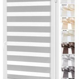 Rolety Dzień Noc. Na wymiar. Bezinwazyjny montaż. Wybór kolorów. 